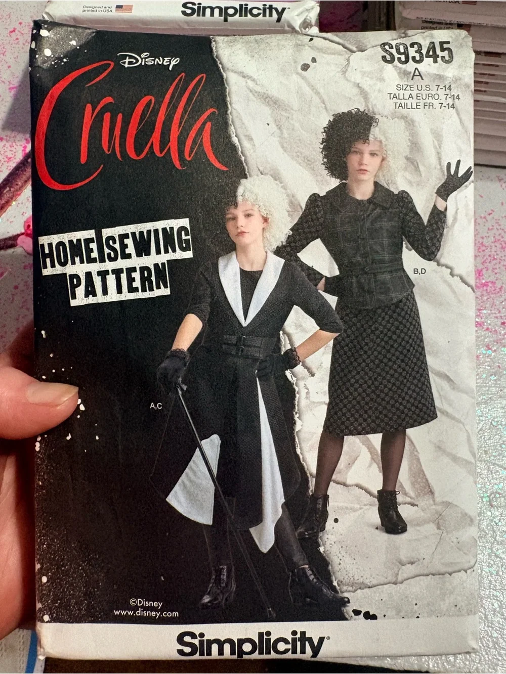 BN UNCUT SIMPLICITY 9345 A SEWING PATTERNS HALLOWEEN COSTUMES